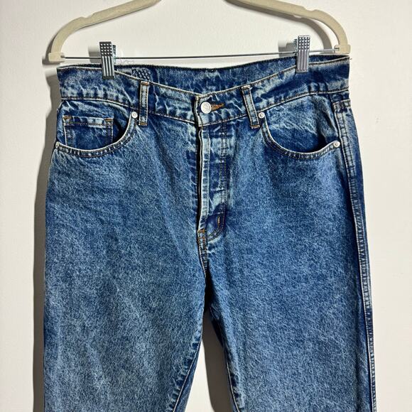 Revice Denim Jeans Women 30 Blue Straight Button Fly Minimal Modest 100% Cotton - Picture 4 of 11